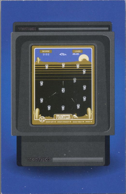 Frontier box art for Vectrex