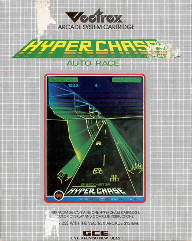 Hyperchase box art for Vectrex