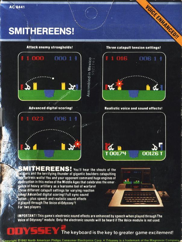 Smithereens! box art for Odyssey 2