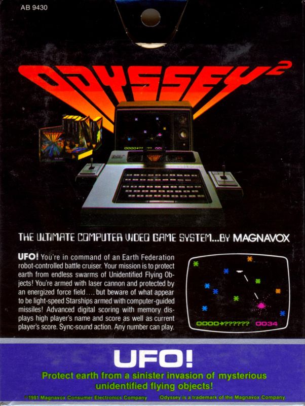 UFO! box art for Odyssey 2