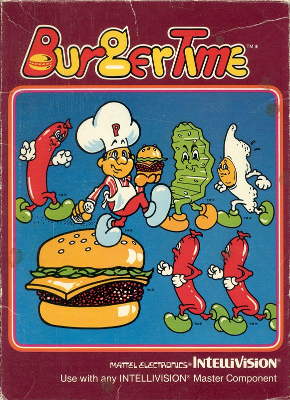 Burgertime box art for Intellivision