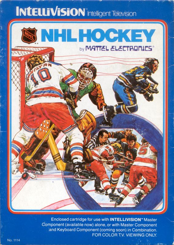 Hockey box art for Intellivision