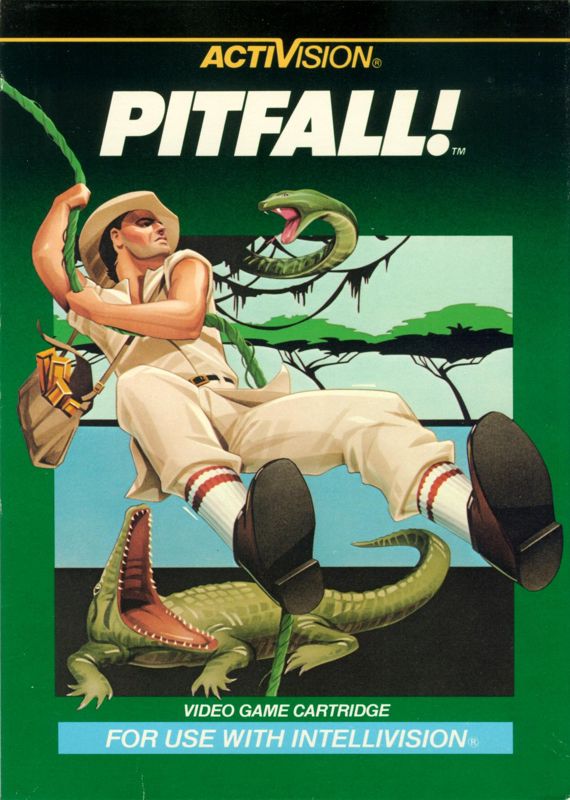 Pitfall! box art for Intellivision