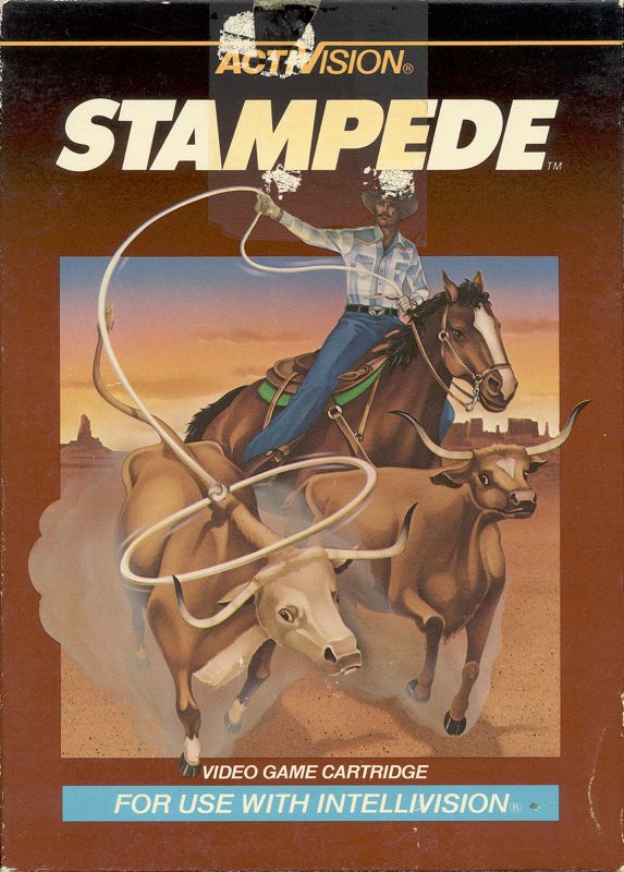 Stampede box art for Intellivision