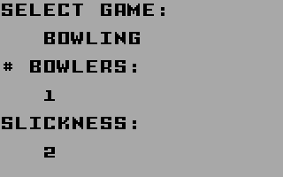 Bowling screenshot 3 for Intellivision