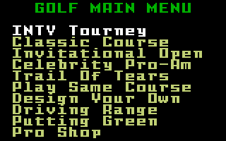 Golf screenshot 3 for Intellivision