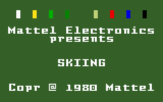 Skiing screenshot 2 for Intellivision