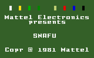 Snafu screenshot 3 for Intellivision