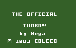 Turbo screenshot 3 for Intellivision