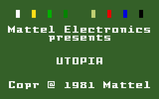Utopia screenshot 3 for Intellivision