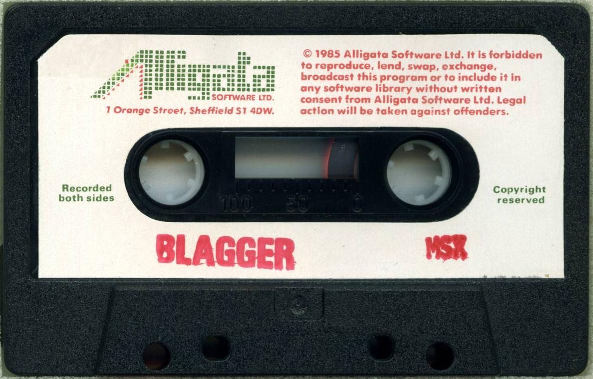 Blagger box art for MSX