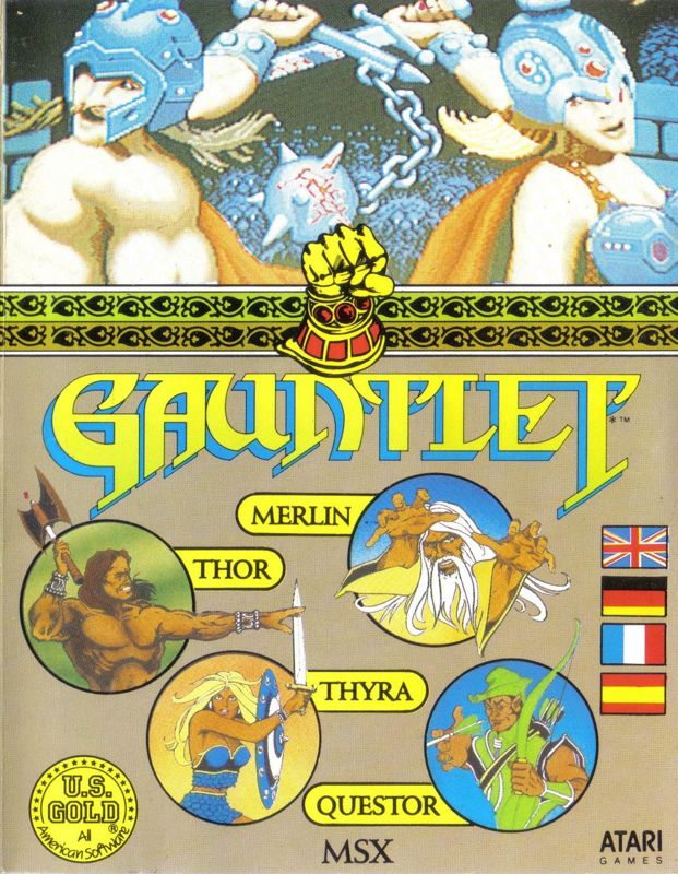 Gauntlet box art for MSX
