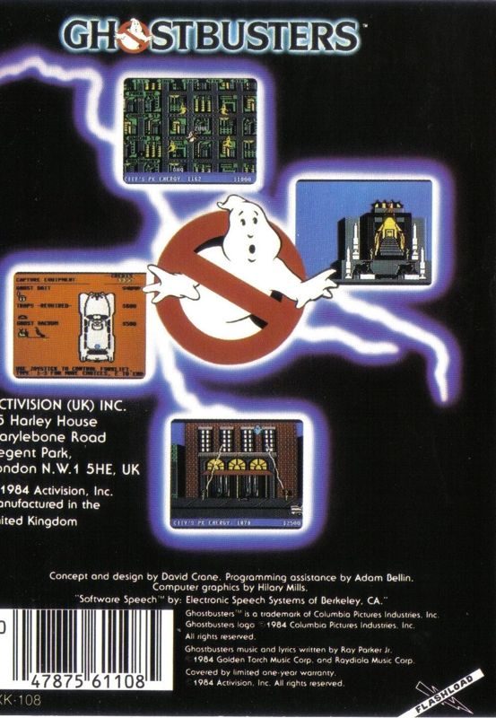 Ghostbusters box art for MSX