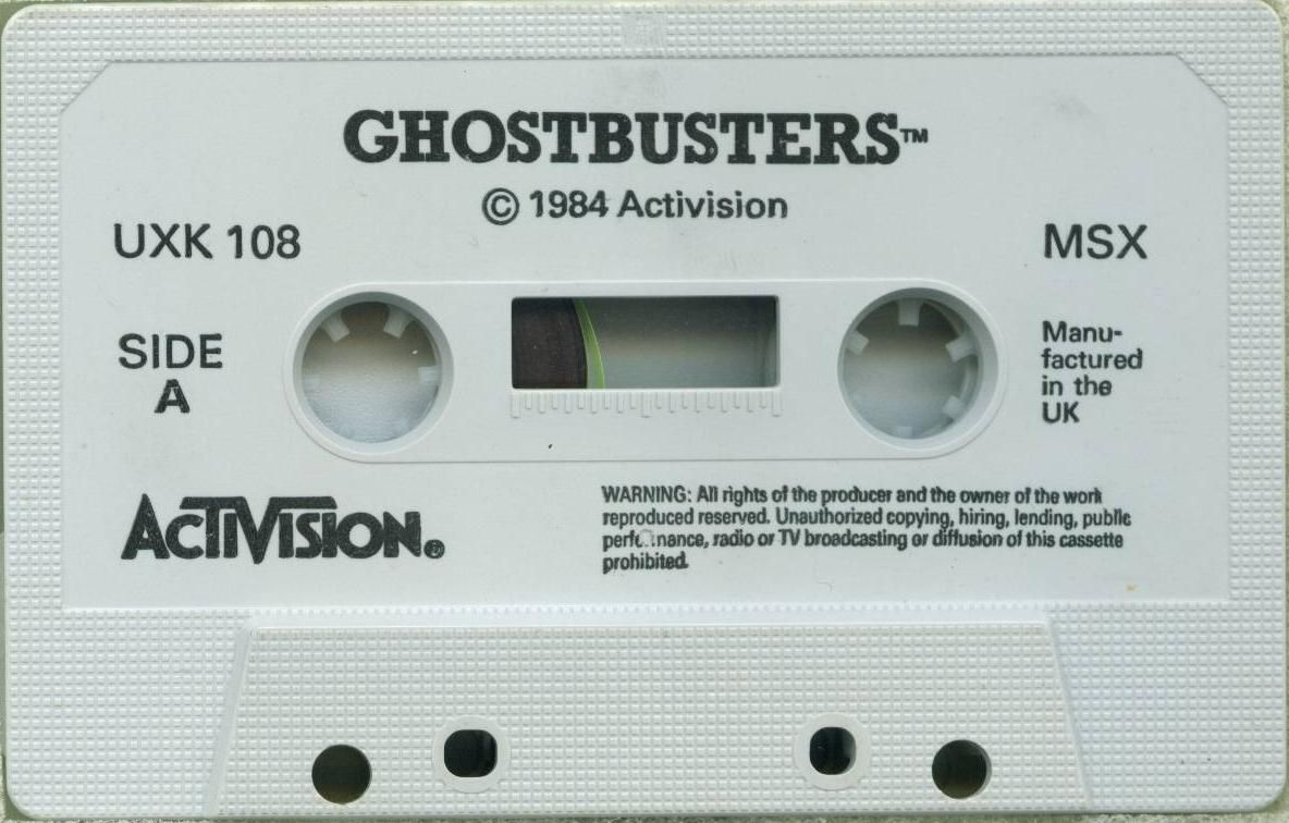 Ghostbusters box art for MSX