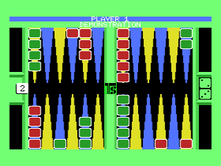 Backgammon back cover for MSX