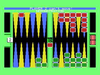 Backgammon back cover for MSX