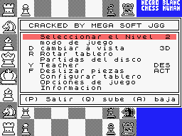 Chess screenshot 5 for MSX