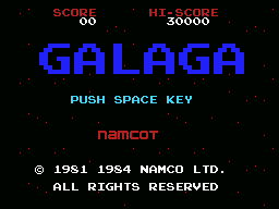 Galaga screenshot 2 for MSX