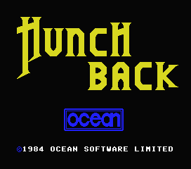 Hunchback back cover for MSX