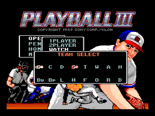 Playball screenshot 5 for MSX