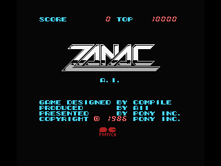 Zanac screenshot 2 for MSX