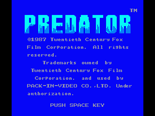 Predator screenshot 8 for MSX2