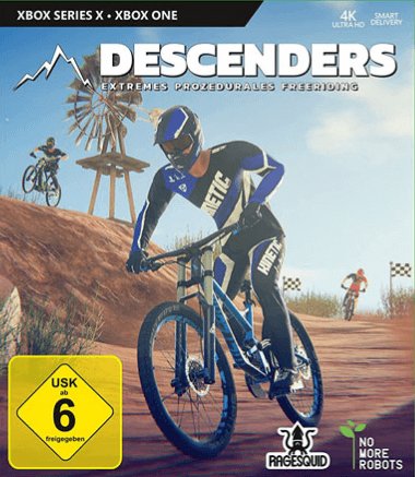 Descenders box art for Xbox Series X