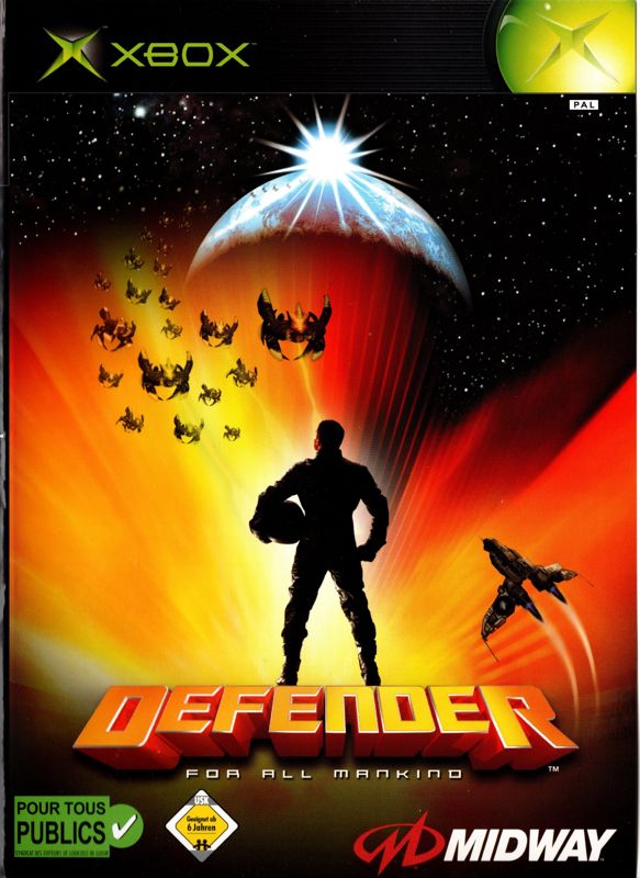 Defender box art for Xbox