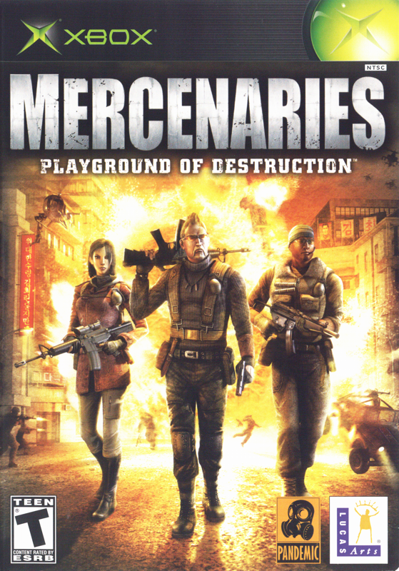 Mercenaries box art for Xbox
