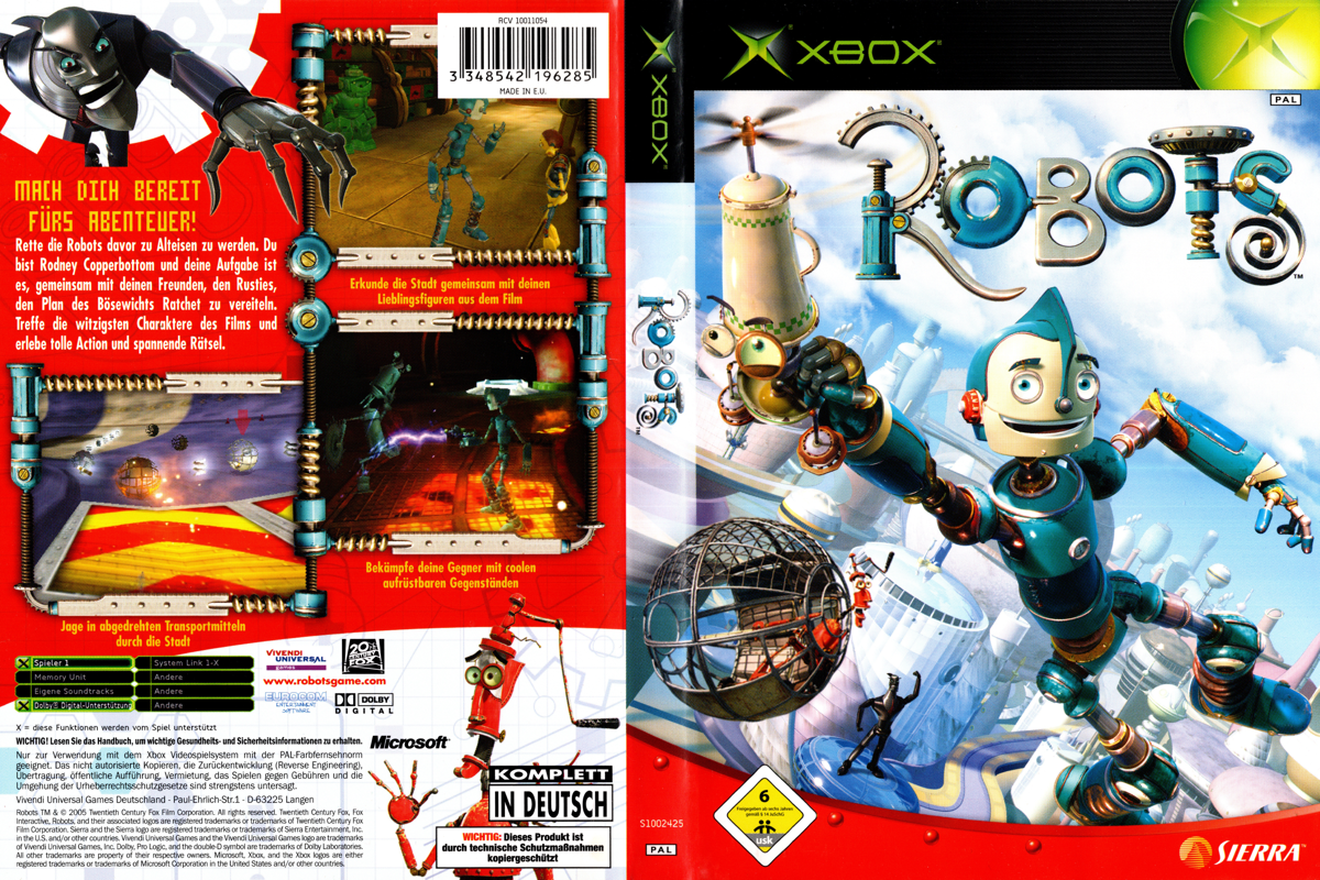 Robots box art for Xbox