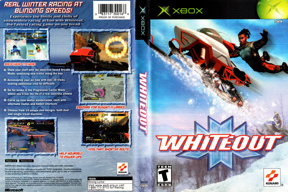 Whiteout box art for Xbox