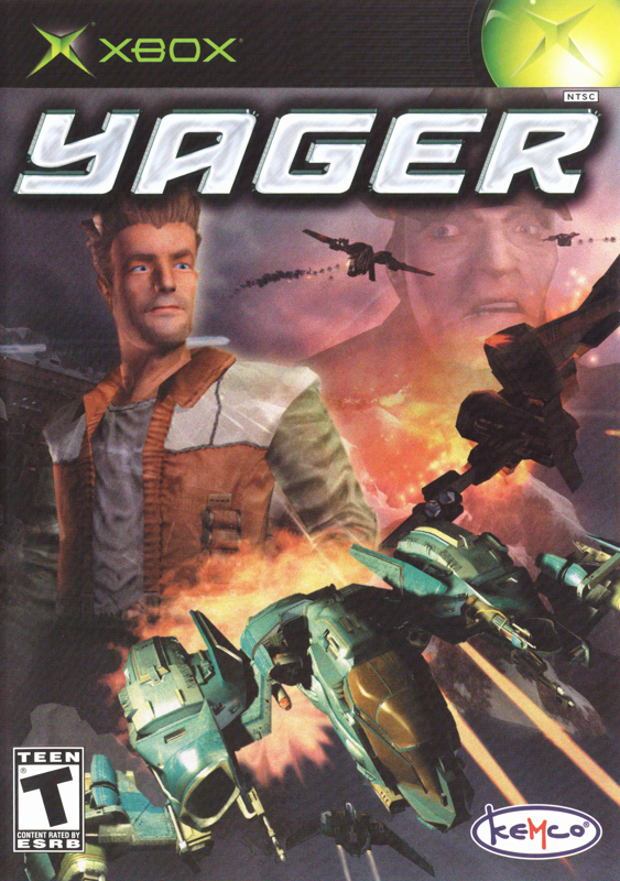 Yager box art for Xbox