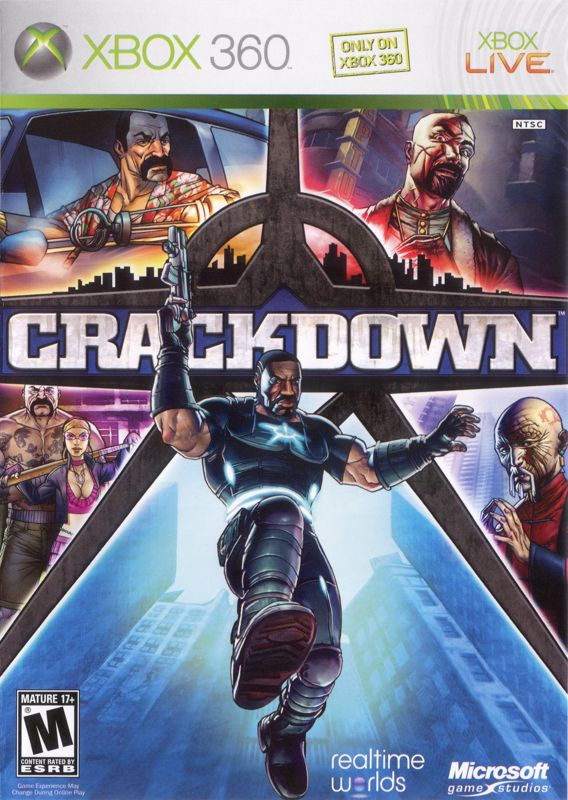 Crackdown & Mass Effect Double Pack box art for Xbox 360