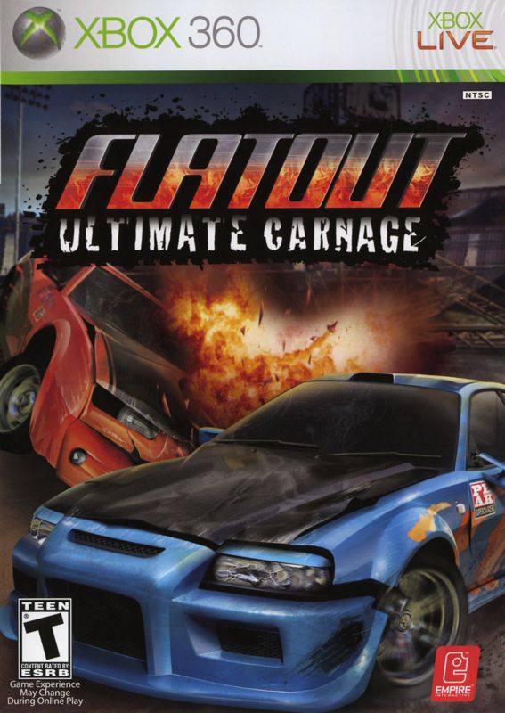 FlatOut box art for Xbox 360