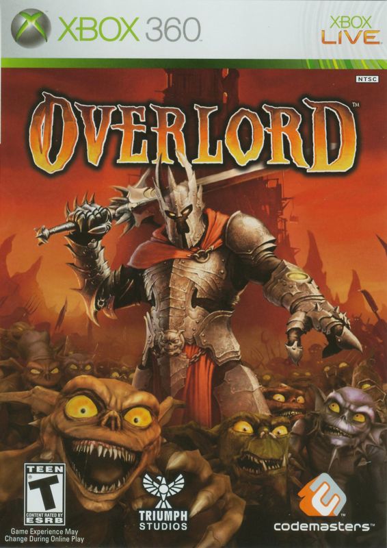 Overlord box art for Xbox 360