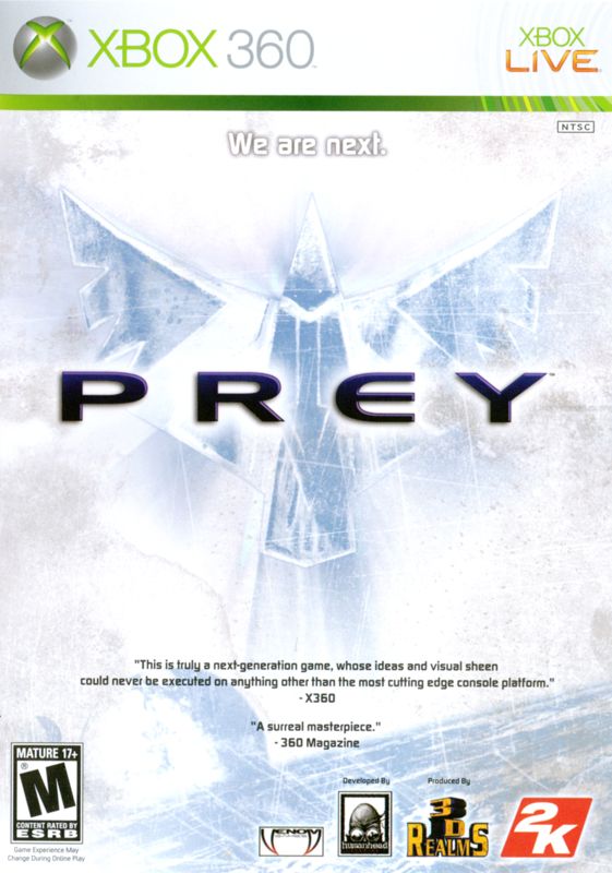 Prey box art for Xbox 360