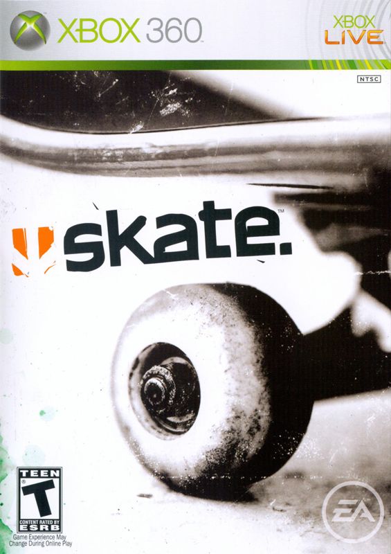Skate box art for Xbox 360