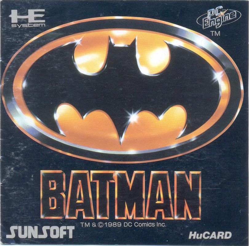 Batman: The Video Game box art for PC Engine