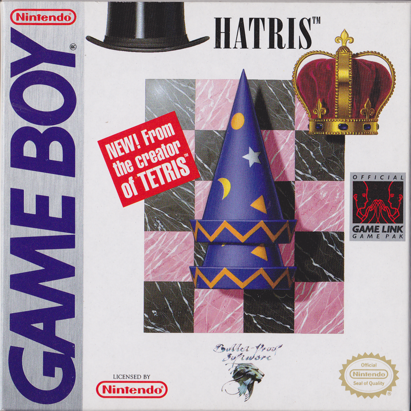 Hatris box art for PC Engine