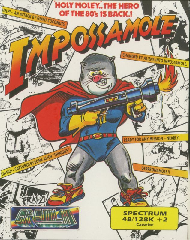 Impossamole box art for TurboGrafx-16