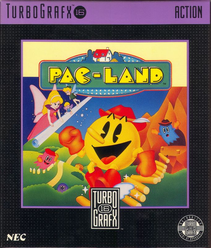 Pac-Land box art for TurboGrafx-16