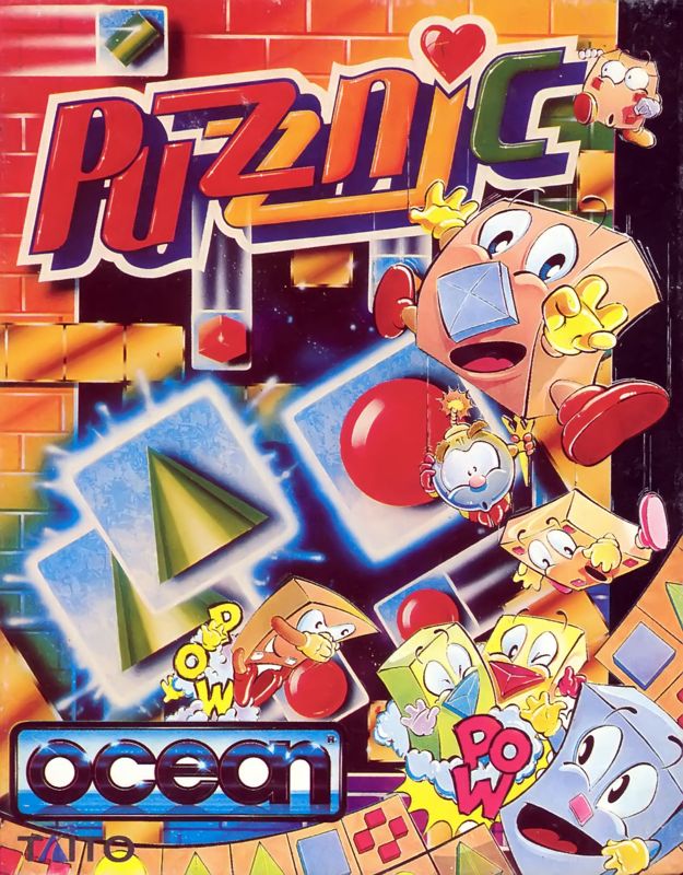 Puzznic box art for PC Engine