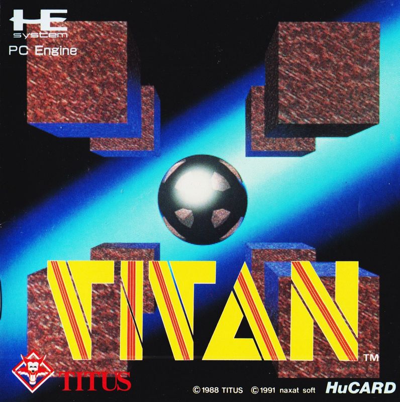Titan box art for PC Engine