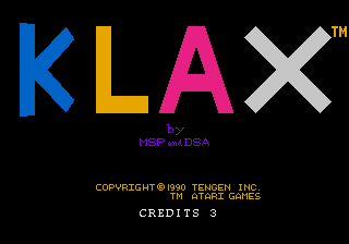 Klax screenshot 5 for TurboGrafx-16
