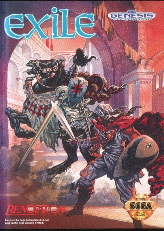 Exile box art for TurboGrafx CD