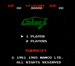 Galaga screenshot 4 for Famicom Disk System