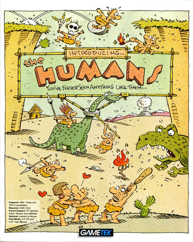 Humans box art for GameBoy
