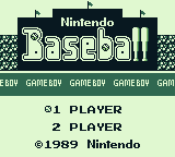Baseball screenshot 3 for GameBoy