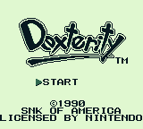 Dexterity screenshot 3 for GameBoy