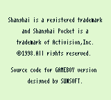 Shanghai screenshot 4 for GameBoy